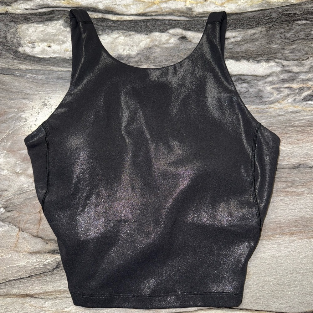 Lululemon Athletica Black Shimmer Tank Top